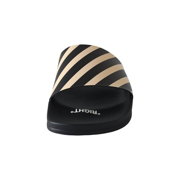 Off-White Diag Striped Slides Black Beige main image 6